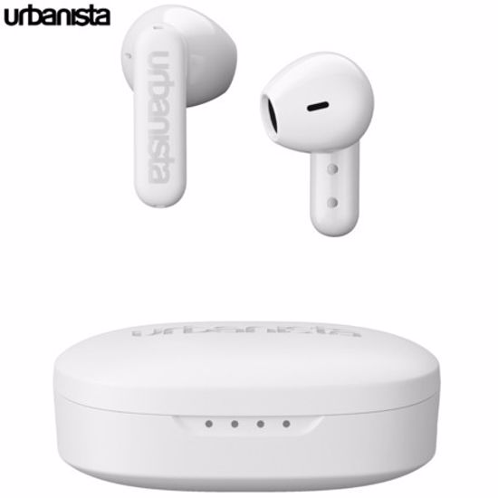 Fotografija izdelka URBANISTA COPENHAGEN brezžične slušalke, Bluetooth® 5.2, TWS, do 32 ur predvajanja, upravljanje na dotik, IPX4 vodoodpornost, USB Type-C, bele (Pure White)