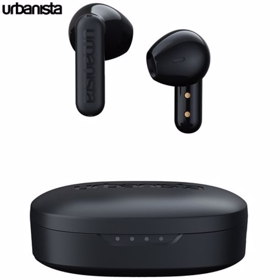 Fotografija izdelka URBANISTA COPENHAGEN brezžične slušalke, Bluetooth® 5.2, TWS, do 32 ur predvajanja, upravljanje na dotik, IPX4 vodoodpornost, USB Type-C, črne (Midnight Black)