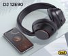 Fotografija izdelka TREVI DJ 12E90 brezžične naglavne slušalke, Bluetooth 5.3, Active Noise Cancelling, mikrofon, prostoročno telefoniranje, zložljive, polnilna baterija, USB Type-C, + torbica, črne