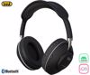 Fotografija izdelka TREVI DJ 12E42 BT brezžične naglavne slušalke, Bluetooth 5.3, polnilna baterija, mikrofon, telefoniranje, gumbi za upravljanje, USB Type-C, AUX, črne