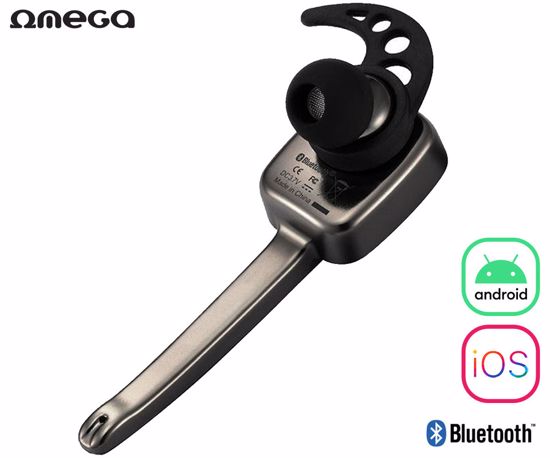 Fotografija izdelka PLATINET OUSR600B brezžična slušalka, ušesni nosilec, Bluetooth, LED lučka, do 130 ur v pripravljenosti, črna