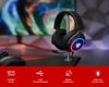 Fotografija izdelka GENESIS NEON 764 naglavne slušalke, gaming / pisarniške, 7.1 STEREO VIRTUAL zvok, mikrofon, RGB LED osvetlitev, nadzor glasnosti, gumbi za upravljanje, programska oprema, črne (Onyx Black)