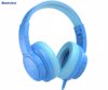 Fotografija izdelka Blackview FITBUDS K1 otroške naglavne slušalke, nastavljive, zložljive, multifunkcijski gumb, klicanje, mikrofon, 2 načina BOOSTED/SAFE, 3.5mm jack, +adapter USB Type-C, modre (Bubble Blue)