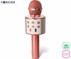 Fotografija izdelka FOREVER BMS-300 LITE mikrofon & zvočnik, KARAOKE, Bluetooth, microSD, AUX, modulacija glasu, polnilna baterija, roza zlat (Rose Gold)