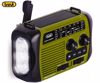 Fotografija izdelka TREVI RA 7F30 BT DYNAMO radijski sprejemnik, 3v1, FM Radio, zvočnik, teleskopska antena, polnilna baterija, solarni panel, LED svetilka, retro izgled, prenosen, FM / AM / SW, USB, microSD, zeleno-črn