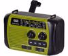 Fotografija izdelka TREVI RA 7F30 BT DYNAMO radijski sprejemnik, 3v1, FM Radio, zvočnik, teleskopska antena, polnilna baterija, solarni panel, LED svetilka, retro izgled, prenosen, FM / AM / SW, USB, microSD, zeleno-črn