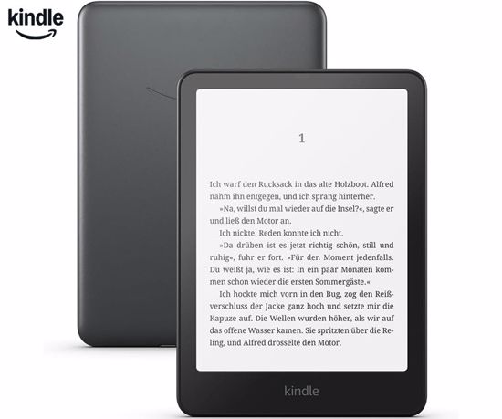 Fotografija izdelka AMAZON KINDLE Paperwhite Signature Edition e-bralnik, 12. Gen, 7", 32GB, Dual WIFI, Bluetooth, 3000mAh polnilna baterija, prednja osvetlitev, IPX8 vodoodpornost, USB Type-C, črn (Metallic Black)