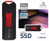 Fotografija izdelka PLATINET PMFPPD512+ prenosni SSD disk, 512GB, USB 3.2 Gen2, 400MB/s, HYPERSPEED, najhitrejši in najmanjši na svetu