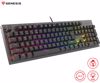 Fotografija izdelka GENESIS THOR 303 gaming tipkovnica, mehanska, RGB LED osvetlitev, Anti-Ghosting, F1 - F12, aplikacija, črna