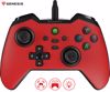 Fotografija izdelka GENESIS MANGAN 300 žični igralni plošček / gamepad, 19 gumbov, vibriranje, LED osvetlitev, Windows / Android / Nintendo / Asus / Steam, USB Type-C, + prednja plošča, + torbica, rdeč
