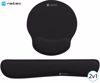 Fotografija izdelka Natec CHIPMUNK 2v1 komplet / set podloga za miško in zapestja, ergonomska, spominska pena, univerzalna velikost, nedrseča, črna