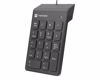 Fotografija izdelka Natec GOBY 2 številčna / numerična tipkovnica, numpad, membranska, 18 tipk, kompaktne dimenzije, Plug&Play, USB Type-A, 150cm kabel, črna