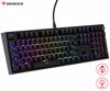 Fotografija izdelka GENESIS THOR 404 gaming mehanska tipkovnica, žična, RGB LED osvetlitev, Hot-Swap tehnologija, Anti-Ghosting, Outemu Peach Silent V3 stikala, spomin, programska oprema, Plug & Play, F1-F12, črna