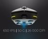 Fotografija izdelka GENESIS ZIRCON 660 PRO brezžična miška, gaming / pisarniška, 26.000DPI, USB 2.4GHz / Bluetooth / USB Type-C, 6 gumbov, polnilna baterija, spomin, programska oprema, Plug & Play