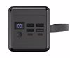Fotografija izdelka Platinet PMPB6065 powerbank polnilna baterija, 65W, 60.000mAh, Quick Charge 3.0, Power Delivery, SCP, 4x USB Type-A, 2x USB Type-C, digitalni zaslon, LED luč, črna