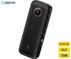 Fotografija izdelka Platinet PMPB2070 powerbank polnilna baterija, 70W, 20.000mAh, Quick Charge 3.0, Power Delivery, SCP, 1x USB Type-A, 1x USB Type-C, digitalni zaslon, vgrajen kabel, črna