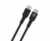Fotografija izdelka FOREVER CC-06 avto polnilec, 20W, 12-24V, 1x USB Type-A, 1x USB Type-C, univerzalna kompatibilnost, Power Delivery, Quick Charge, + kabel, črn