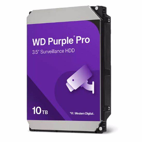 Fotografija izdelka WD Purple Pro Smart 10TB Surveillance 3,5" SATA3 512MB 7200rpm WD102PURP trdi disk