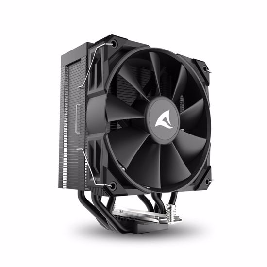 Fotografija izdelka SHARKOON CPU A40 BLACK AIR COOLER 120mm PWM 220W procesorski hladilnik