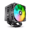 Fotografija izdelka SHARKOON CPU A60 RGB BLACK AIR COOLER 2x120mm PWM 260W procesorski hladilnik