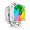 Fotografija izdelka SHARKOON CPU A60 RGB WHITE AIR COOLER 2x120mm PWM 260W procesorski hladilnik