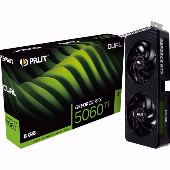Fotografija izdelka Palit GeForce RTX 5060 Ti Dual 8GB grafična kartica (DLSS 4, 3x DisplayPort, 1x HDMI 2.1)