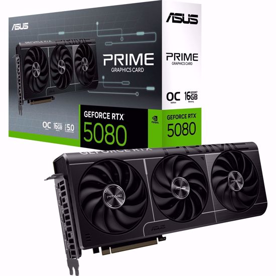 Fotografija izdelka Asus GeForce RTX 5080 PRIME OC 16GB GDDR7 (DLSS 4, 3x DisplayPort, 1x HDMI 2.1)