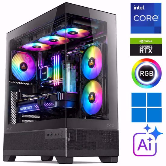 Fotografija izdelka iGamer ⚡RAPTOR i7-14700F | 32GB DDR5 | SSD 2TB NVMe | RTX 5070-12GB  | Vodno hlajenje | Windows 11 PRO | Gaming namizni