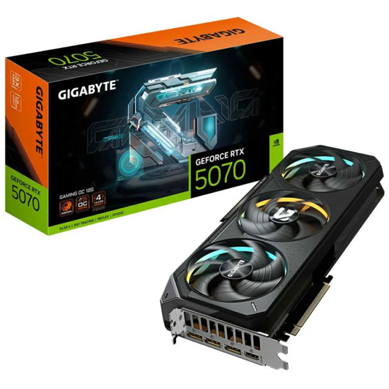 Fotografija izdelka Grafična kartica nVidia RTX5070 GigaByte Gaming OC - 12GB GDDR7 (GV-N5070GAMING OC-12GD)