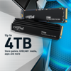 Fotografija izdelka Crucial T700 4TB PCIe Gen5 NVMe M.2 SSD