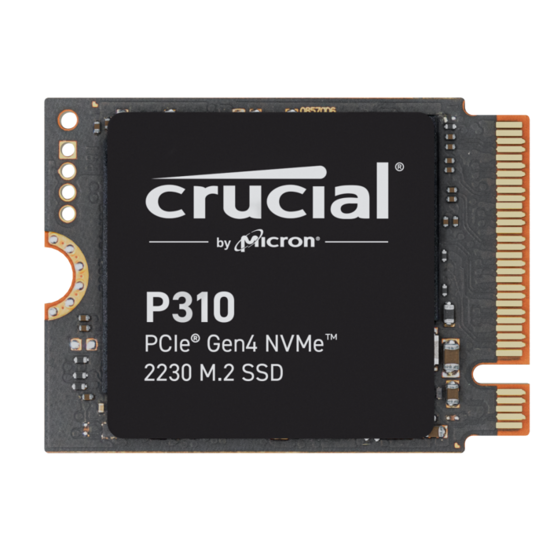 Fotografija izdelka Crucial P310 1TB PCIe Gen4 NVMe 2230 M.2 SSD