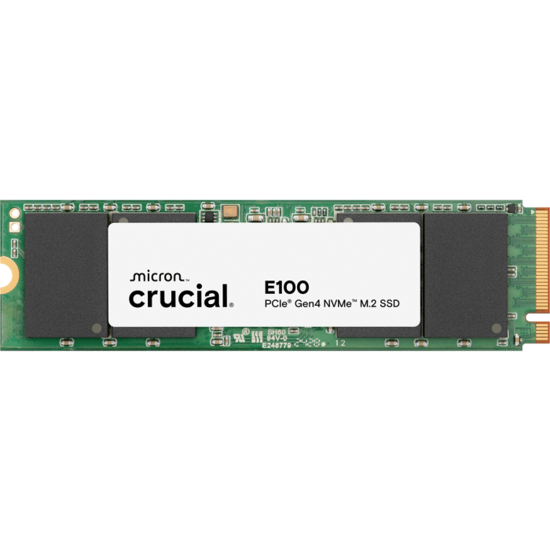 Fotografija izdelka Crucial E100 480GB PCIe Gen4 NVMe 2280 M.2 SSD
