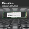 Fotografija izdelka Crucial E100 480GB PCIe Gen4 NVMe 2280 M.2 SSD
