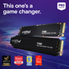 Fotografija izdelka Crucial T700 2TB PCIe Gen5 NVMe M.2 SSD s hlajenjem