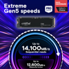 Fotografija izdelka Crucial T500 4TB PCIe Gen4 NVMe M.2 SSD s hladilnikom