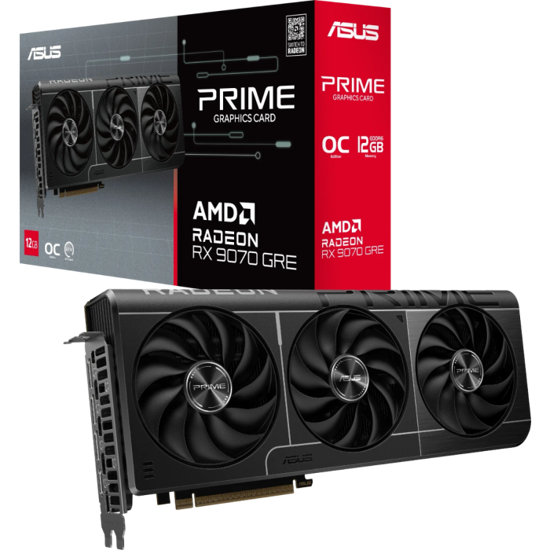 Fotografija izdelka ASUS grafična kartica Prime Radeon RX 9070 GRE 12GB GDDR6, PCI-E 5.0