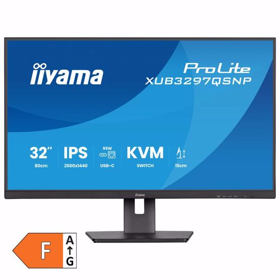 Fotografija izdelka IIYAMA ProLite XUB3297QSNP-B1 80cm (32") WQHD 2K IPS HDMI/DP/USB-C LAN KVM zvočniki monitor