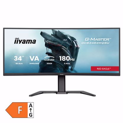 Fotografija izdelka IIYAMA Red Eagle G-master GCB3484WQSU-B1 86,4cm (34") UWQHD VA 180Hz DP/HDMI FreeSync zvočniki ukrivljen gaming monitor