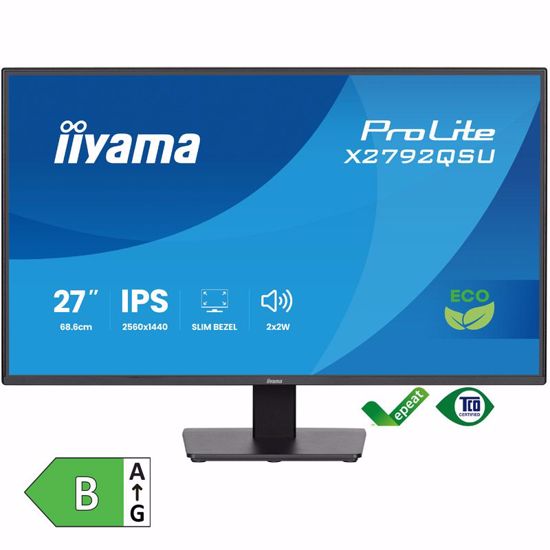 Fotografija izdelka IIYAMA ProLite X2792QSU-B1 68,5cm (27") QHD IPS 120Hz HDMI/DP zvočniki monitor