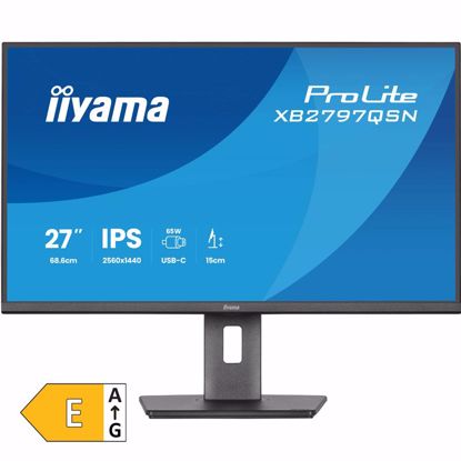 Fotografija izdelka IIYAMA ProLite XB2797QSN-B1 68,5cm (27") QHD IPS 75Hz DP/HDMI/USB-C zvočniki monitor