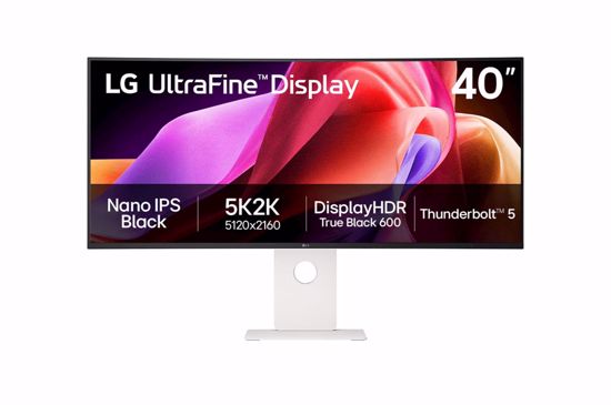 Fotografija izdelka Monitor LG 39,7 40U990A-W UltraWide ukrivljen, IPS Black, 5120x2160, 2xHDMI, DP, Thunderbolt, LA