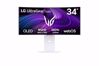 Fotografija izdelka Monitor LG 34 OLED 34GX90SA-W UltraGear ukrivljen, 3440x1440, 2x HDMI, DP, USB-C, 240 Hz, bel