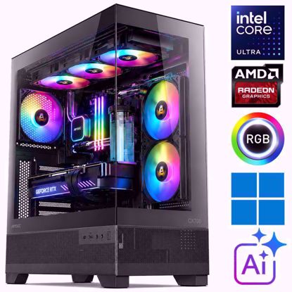 Fotografija izdelka iGamer ⚡RAPTOR Ultra 5-225F | 32GB DDR5 | SSD 1TB NVMe | AMD RX9070XT-16GB | Vodno hlajenje | Windows 11 PRO | Gaming namizni