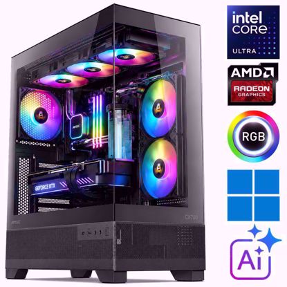 Fotografija izdelka iGamer ⚡RAPTOR Ultra 7-265KF | 32GB DDR5 | SSD 2TB NVMe | AMD RX9060XT-16GB | Vodno hlajenje | Windows 11 PRO | Gaming namizni