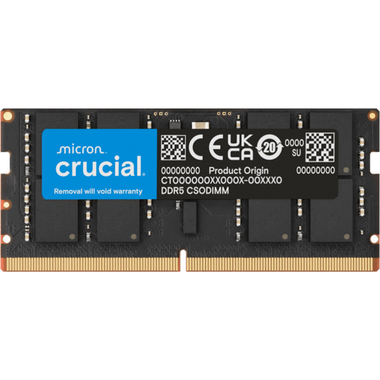 Fotografija izdelka Crucial 32GB DDR5-6400 SODIMM CL52, 1.1V