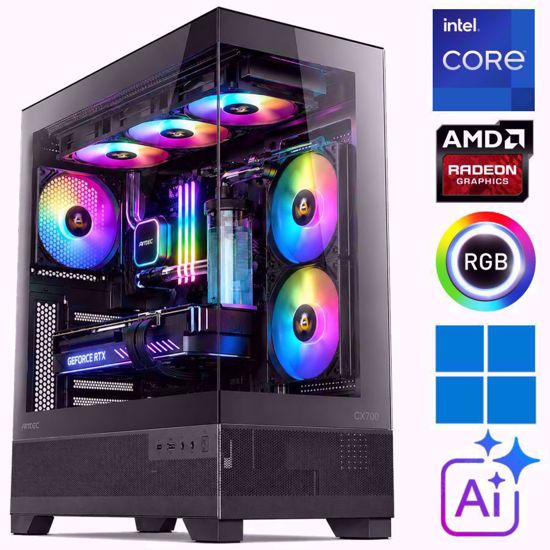 Fotografija izdelka iGamer ⚡RAPTOR Core i7-14700F | 32GB DDR5 | SSD 2TB NVMe | AMD RX9070-16GB  | Vodno hlajenje | Windows 11 PRO | Gaming namizni