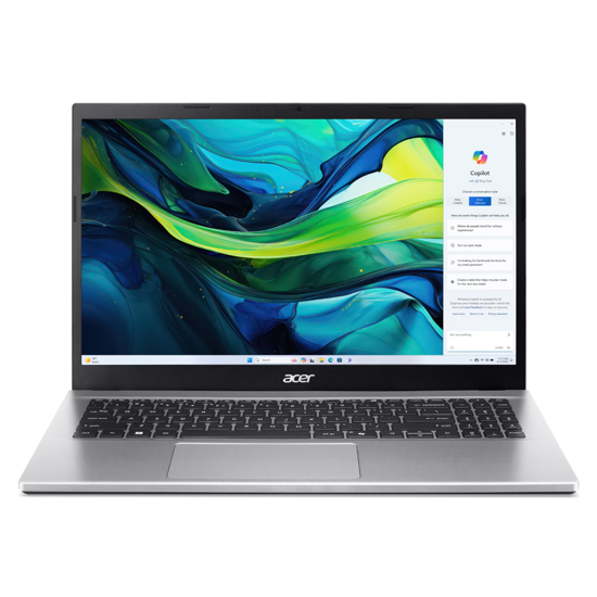 Fotografija izdelka Prenosnik ACER Aspire Go 15 Ryzen 7/ 16 GB / 512 GB SSD / 15.6" FHD IPS / Windows 11 Home / srebrn