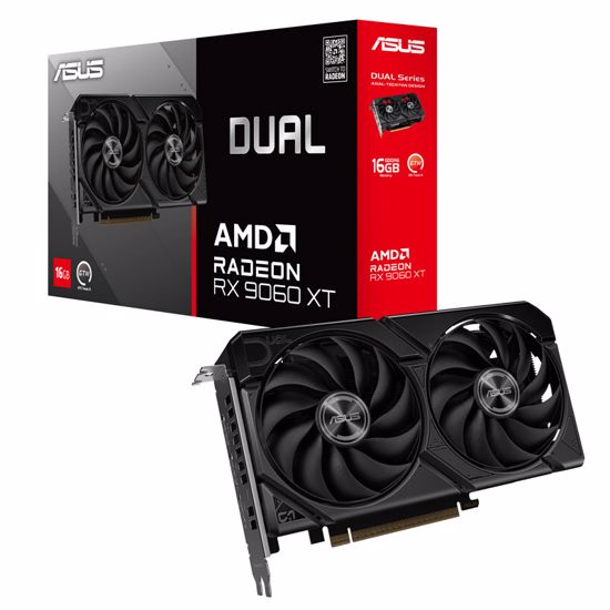 Fotografija izdelka ASUS Dual Radeon RX 9060 XT 16GB GDDR6 DUAL-RX9060XT-16G grafična kartica