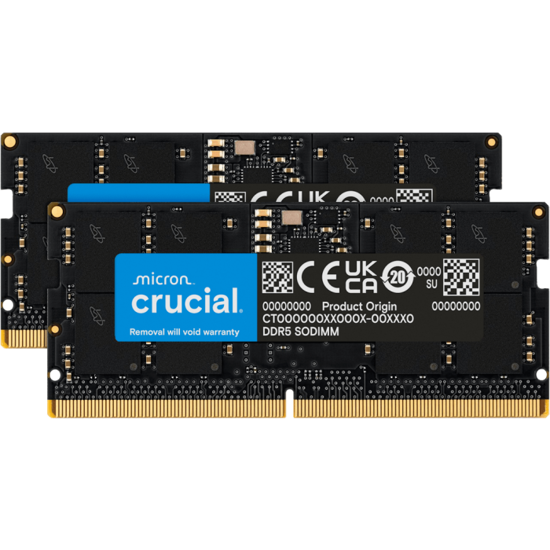 Fotografija izdelka Crucial 24GB Kit (2x12GB) DDR5-5600 SODIMM CL46, 1.1V