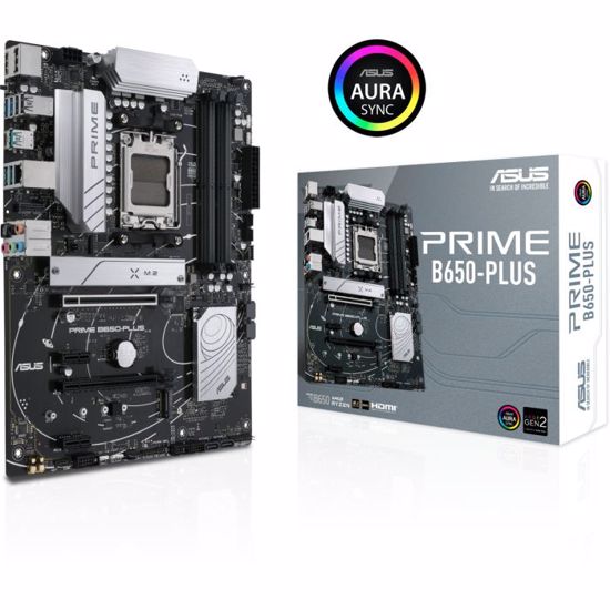 Fotografija izdelka ASUS PRIME B650-PLUS, DDR5, SATA3, USB3.2Gen2, DP, 2.5GbE, AM5 ATX